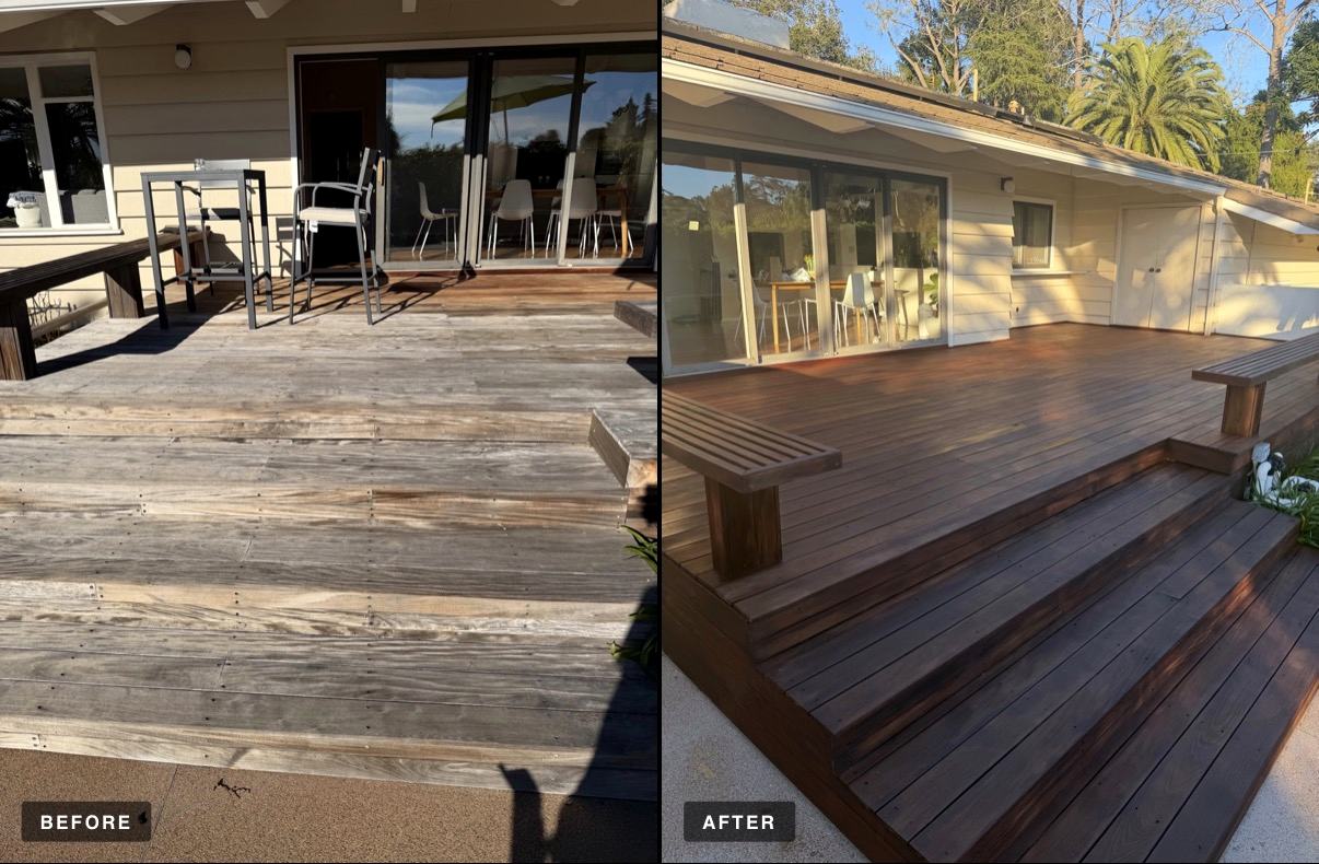 Paver driveway and hardscape at a modern Santa Barbara home.