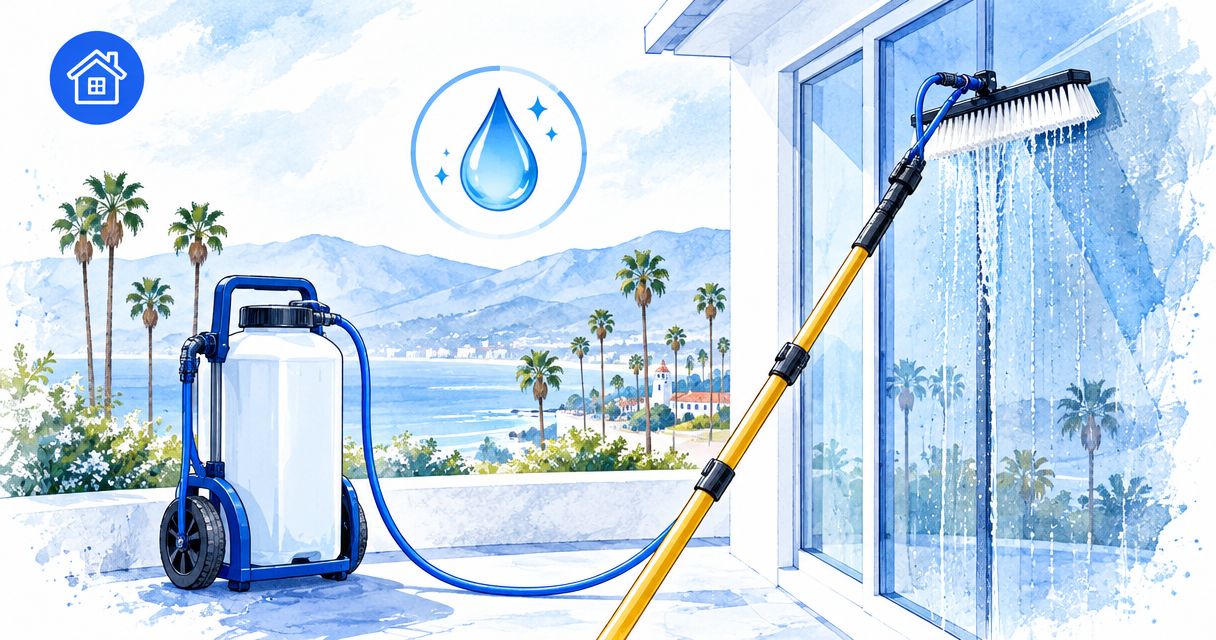 Why use deionized water for Santa Barbara window cleaning?