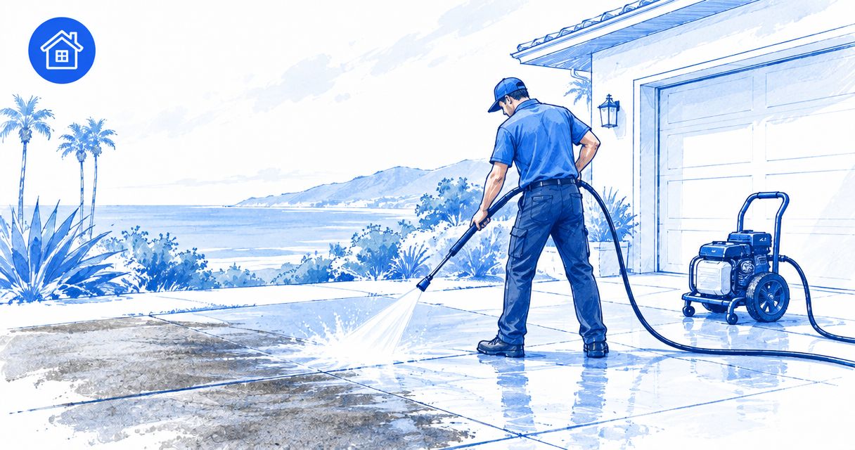 Best pressure washing techniques for Santa Barbara driveways