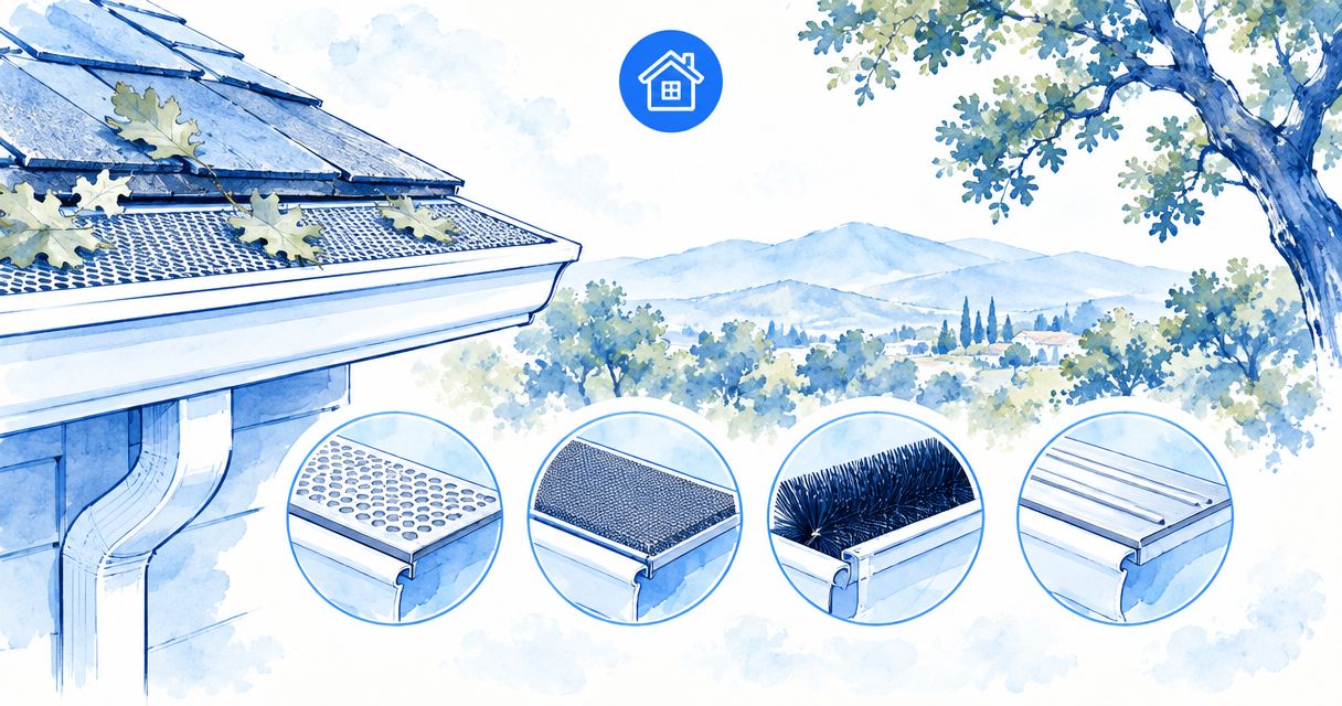 Best gutter guard types for oak-shaded Ojai homes