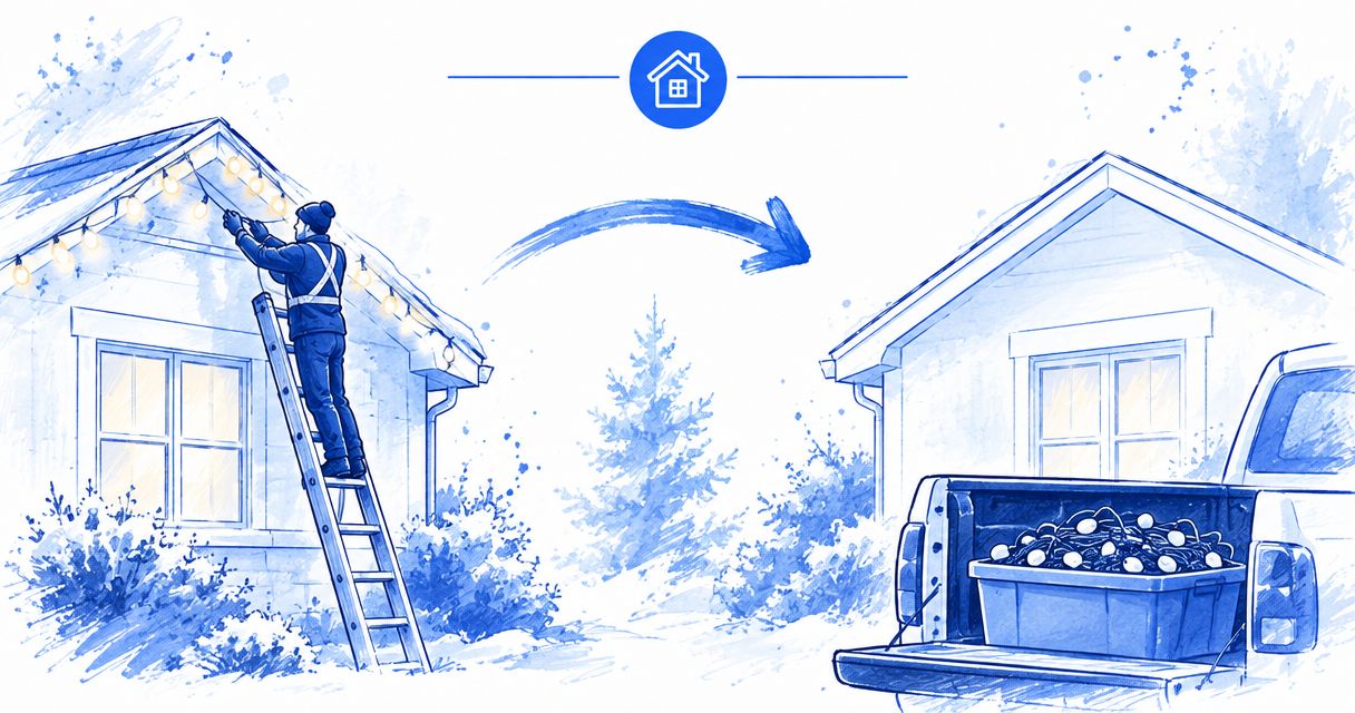 Does holiday light installation include removal?