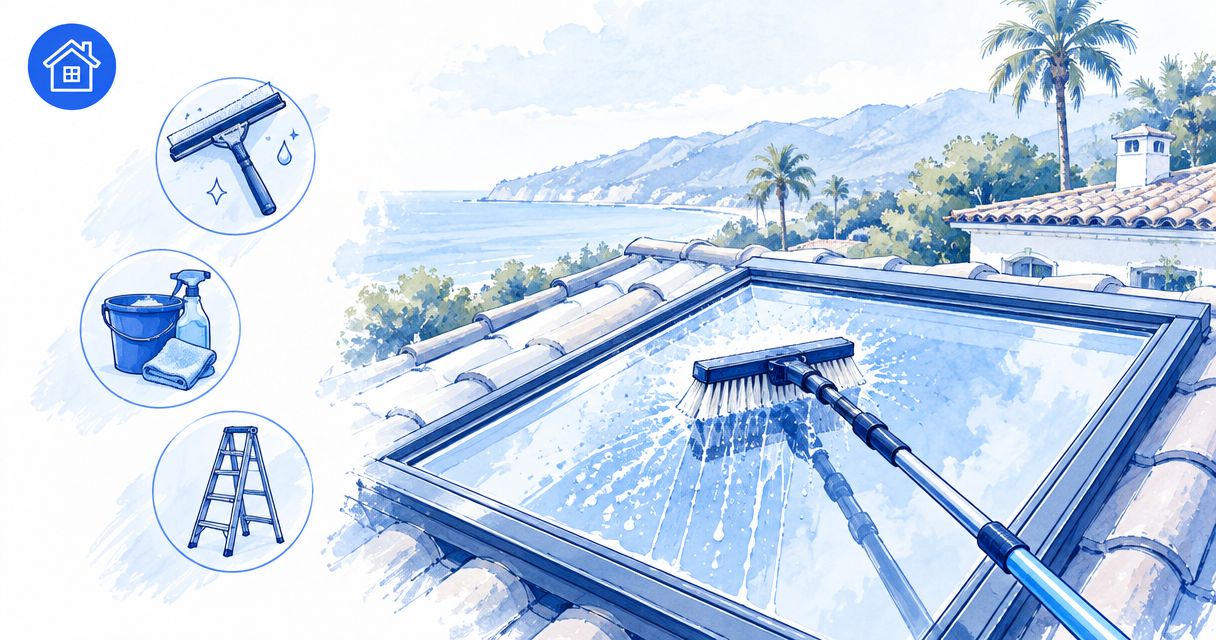 Best skylight cleaning methods for Montecito homes