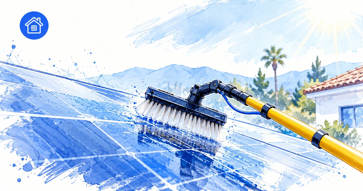 How often should Ojai homeowners clean solar panels?