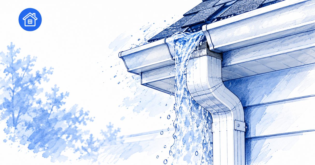 Does gutter cleaning fix an overflowing downspout?
